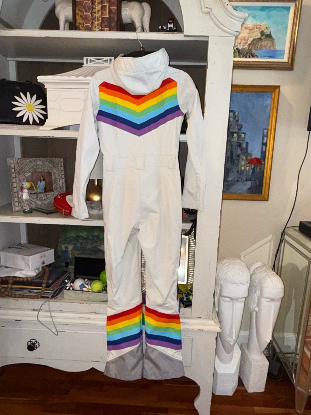 OOSC Clothing Small S Rainbow row womens ski suit - Picture 8 of 10